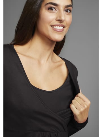 neun 9 monate Umstandsshirt in schwarz/rot