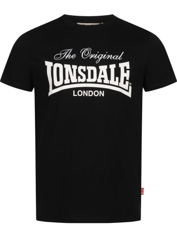 Lonsdale T-Shirt "Colsbrooke Herren T-Shirt normale Passform" in Schwarz