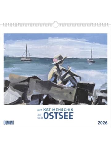 DuMont Kalenderverlag Kalender - DUMONT - Mit Kat Menschik an der Ostsee 2026 - Kunstkalender 38 x 36