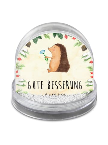 Mr. & Mrs. Panda Weihnachtskugel Igel Blumen mit Spruch in Naturpapier