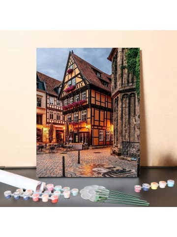 ARTNANAS DIY Malen nach Zahlen Set-"Fachwerkzauber" 