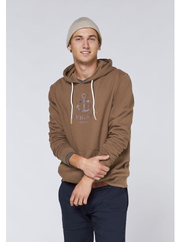 Navigator Kapuzenpullover in Braun