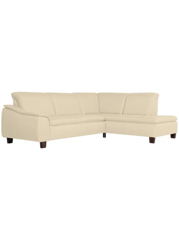 58 aufm Kessel ECKSOFA mit Ottomane rechts Kaylil Flachgewebe beige