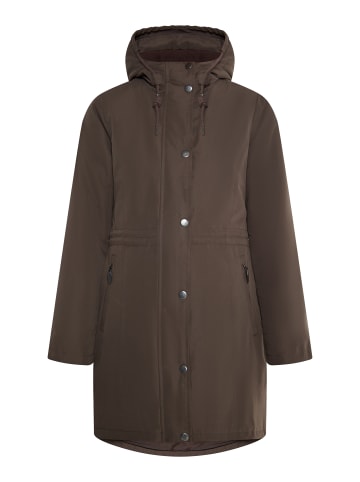usha BLUE LABEL Damen Wattierter Kurzmantel in Dunkelbraun