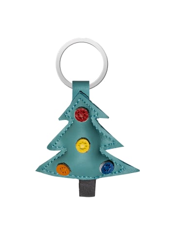 Yalion Leder Schlüsselanhänger Weihnachtsbaum Schlüsseltasche Schlüsselbund