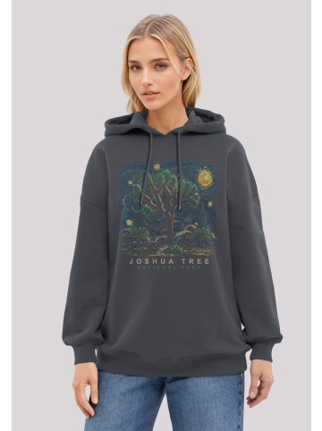 F4NT4STIC Hoodie US National Parks Joshua Tree Oil On Canvas Style in off black