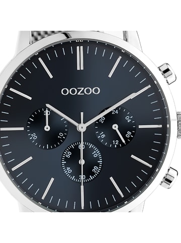 Oozoo Analog-Armbanduhr Oozoo Timepieces silber groß (ca. 45mm)