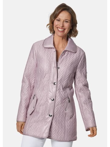 GOLDNER Longsteppjacke Longjacke mit außergewöhnlicher Steppung in antikrosa