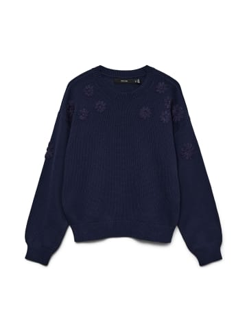 Vero Moda Strickpullover in Navy Blazer