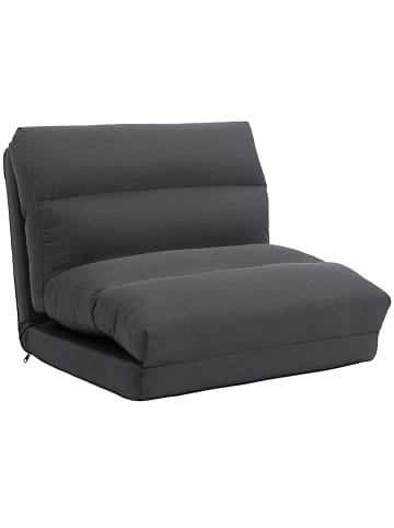 HOMCOM Bodenstuhl-70L x 72B x 56H cm-Dunkelgrau