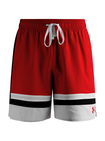 Under Armour Trainingsshorts Baseline Woven in rot / weiß