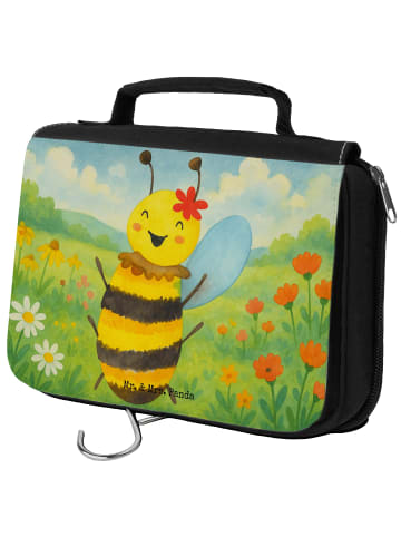 Mr. & Mrs. Panda Beautycase Biene Happy Design ohne Spruch in Weiß
