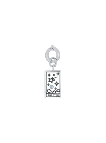 Amor Charm Silber 925, rhodiniert in Blau