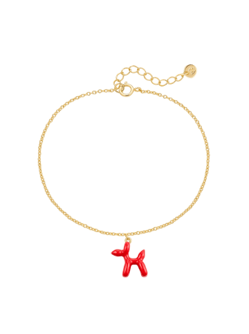 Glanzstücke München Armband Ballon-Hund aus Sterling Silber in gelbgold