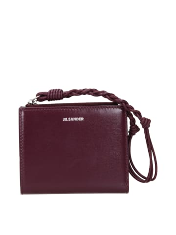 Jil Sander Rot Leder Geldbörse