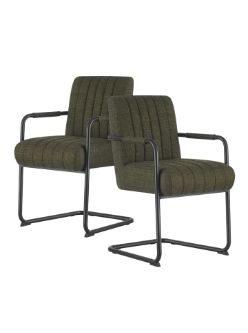 DUBI Möbel 2er-Set: Esszimmerstuhl BEN in Grün - (B)53 x (H)87 x  (T)62 cm