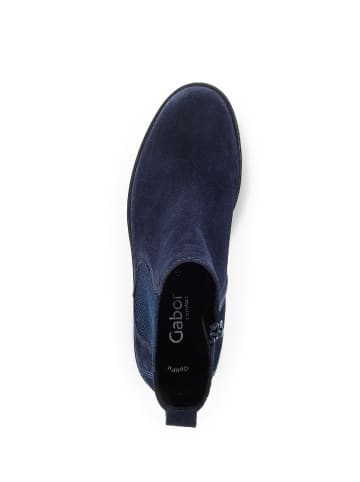 Gabor Comfort Chelsea Boots in blau