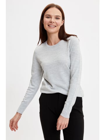 DeFacto Strickpullover REGULAR FIT in Grau Melange