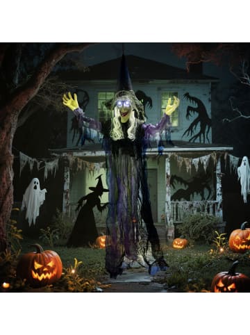 Outsunny Halloween Dekoration-80L x 15B x 183H cm-Violett