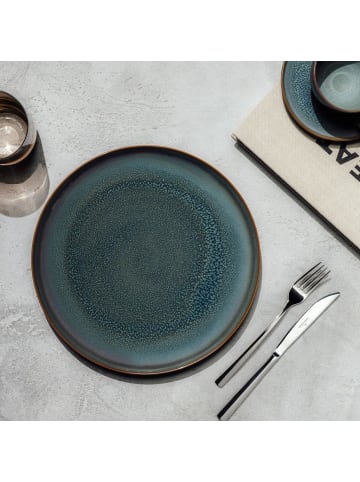 like. by Villeroy & Boch 6er Set Speiseteller Crafted Breeze in ø 29 cm in blau-grau