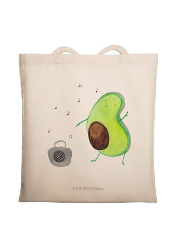 Mr. & Mrs. Panda Stoffbeutel Avocado Tanzen ohne Spruch in Creme