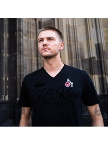 Fußballverein 1. FC Köln T-Shirt "T-Shirtburger Straße" in Schwarz