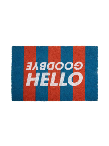 Present Time Fußmatte Doormat Come In - Blau - 80x50x1.5cm