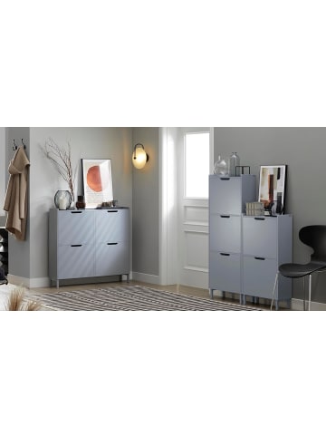 SoBuy Schuhkipper in Hellgrau - (B)100 x (H)90 x (T)19cm