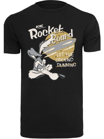 F4NT4STIC T-Shirt Looney Tunes Wile E Rocket Board Cartoon in schwarz