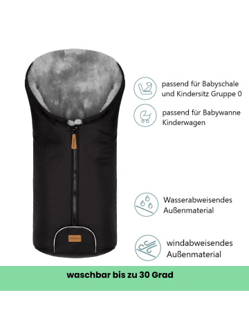 fillikid Winterfußsack Pamir Alpina Exklusiv in Schwarz