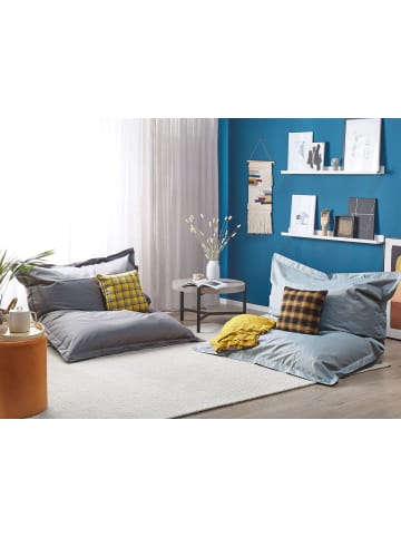 Beliani Sitzsack FUZZY in Grau - (W) 140 x (H) 20 x (L) 180 cm