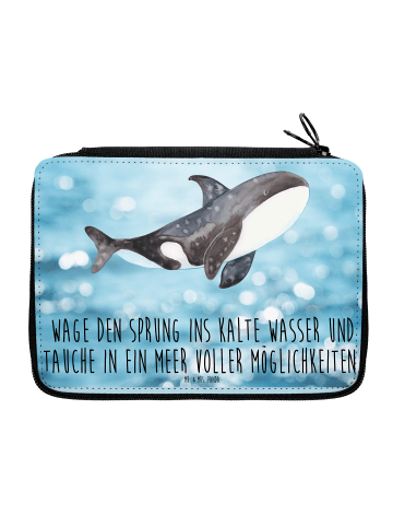 Mr. & Mrs. Panda Federmappe Orca mit Spruch in OZeichenanblue