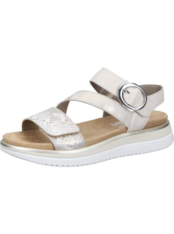 remonte Klassische Sandaletten in offwhite-gold/muschel/porzellan