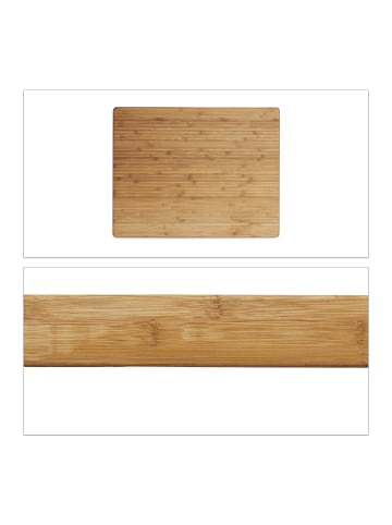 relaxdays Hackbrett in Natur - (B)45 x (H)5,5 x (T)35 cm