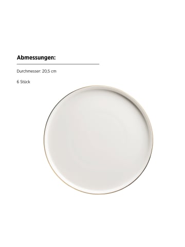 Mäser Kaffeeservice, Porzellan Sita in Weiß / Gold