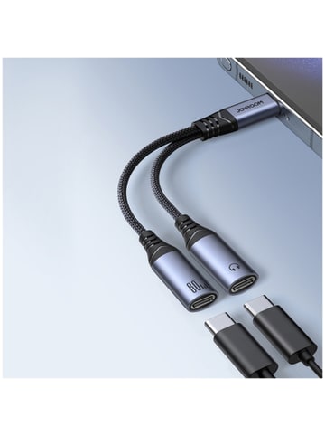 Joyroom Joyroom SY-C03 USB-C auf 2x USB-C 2in1 DAC Adapter