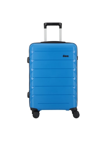 D&N Travel Line 4100 4 Rollen Trolley M 64 cm in blue