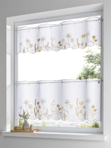 Heine Scheibengardine in weiß-beige