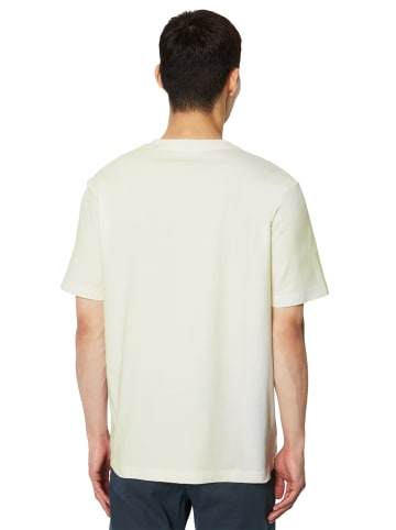 Marc O'Polo T-Shirt regular in multi/ egg white + logo