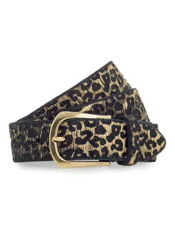 b.belt Gürtel Leder in black-gold