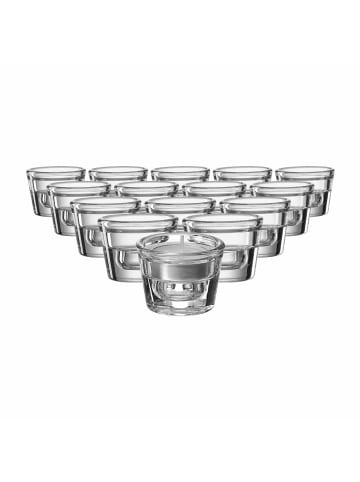 Ritzenhoff & Breker 15er Set Teelichthalter / Kerzenhalter Lumi ø 6 cm in transparent
