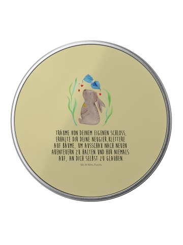 Mr. & Mrs. Panda Blechdose Hase Blume mit Spruch in Gelb Pastell