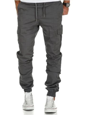 Amaci&Sons Cargo Jogger-Chino SAN ANTONIO in Dunkelgrau