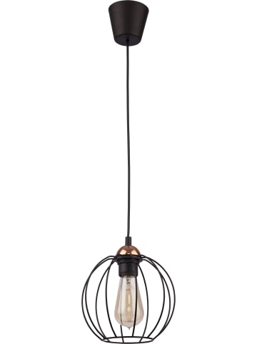 Licht-Erlebnisse Pendelleuchte (B)20 x (L)20 x (T)100 cm in Schwarz Kupfer