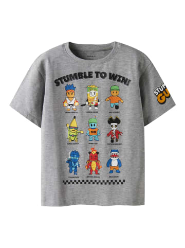 name it T-Shirt in Grey Melange