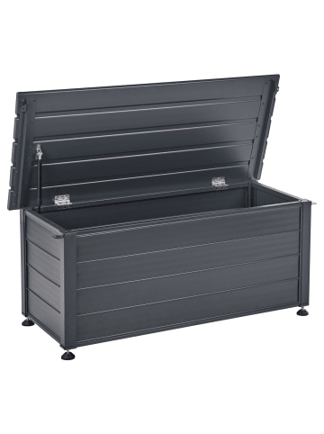 Beliani Truhe CAMPALTO in Grau - (W) 113 x (H) 52 x (L) 50 cm