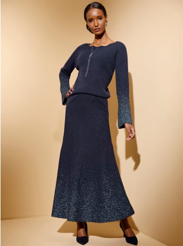 creation L Langarm-Pullover in marine
