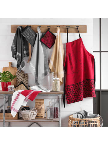 Douceur d’Intérieur Kochschürze CUISILINE, recycelte Baumwolle in Rot, (B) 60 x (H) 0,2 x (L) 84 cm