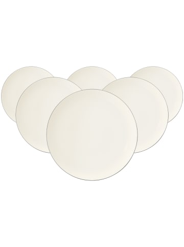Seltmann Weiden 6er Set Speiseteller Savona Fine Diamond in Creme ø 27,7 cm in creme