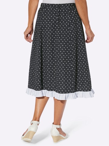 Sieh an! Rock in schwarz-ecru-bedruckt